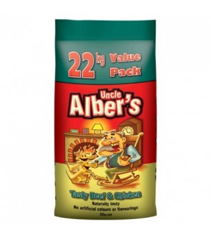 uncle albers dog food tasty beef and chicken 22 kg value pack